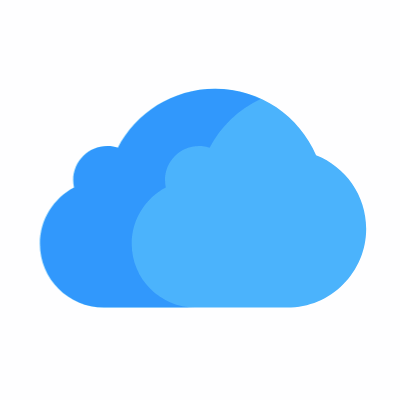 Cloud, Animated Icon, Flat