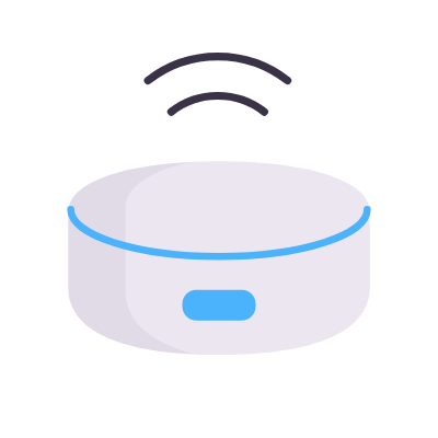 Echo speaker, Animated Icon, Flat