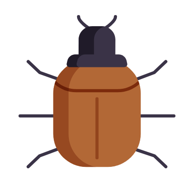 Bug pest, Animated Icon, Flat