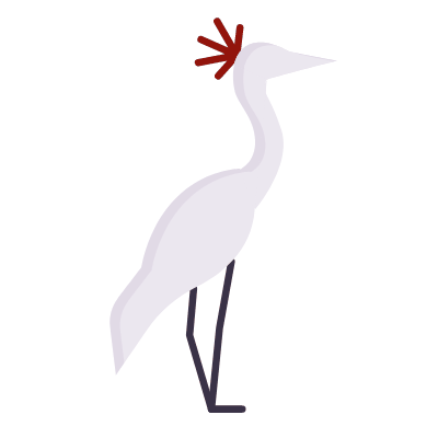 Crane, Animated Icon, Flat