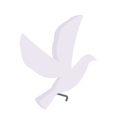 Dove, Animated Icon, Flat