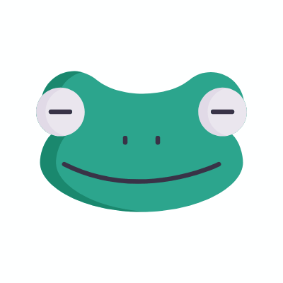 Frog, Animated Icon, Flat
