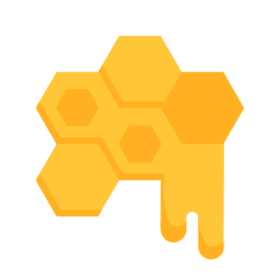 Honeycombs, Animated Icon, Flat