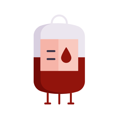 Blood bag, Animated Icon, Flat