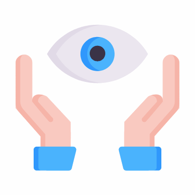 Eye care, Animated Icon, Flat