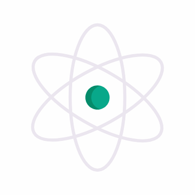 Atom, Animated Icon, Flat