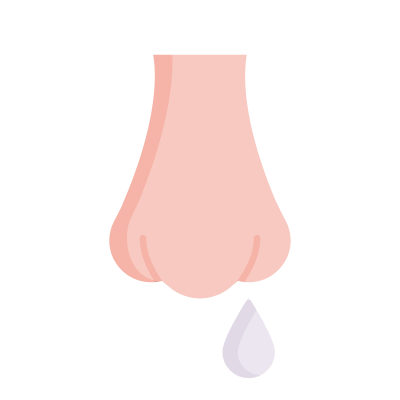 Runny nose, Animated Icon, Flat