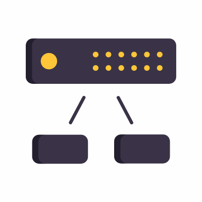 Load balancer, Animated Icon, Flat