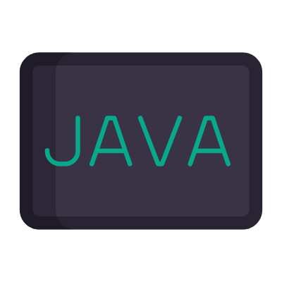 Java code, Animated Icon, Flat