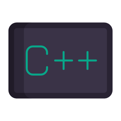 C++ code, Animated Icon, Flat