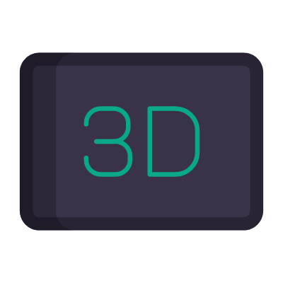 3D, Animated Icon, Flat