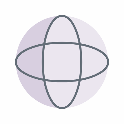 Sphere, Animated Icon, Flat