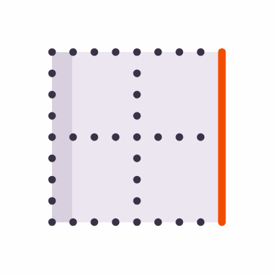 Border right, Animated Icon, Flat