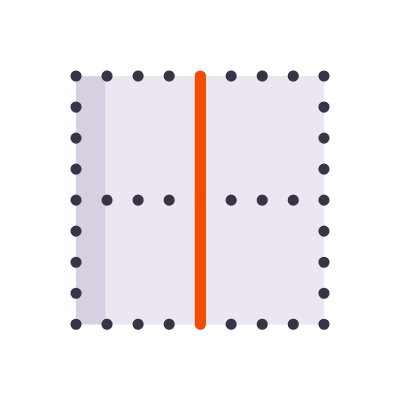 Border vertical, Animated Icon, Flat
