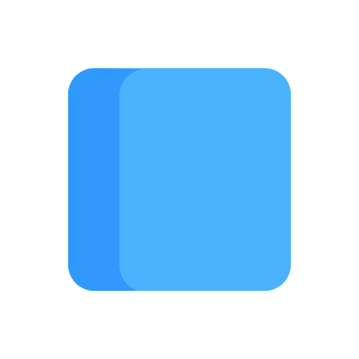 Rounded square, Animated Icon, Flat