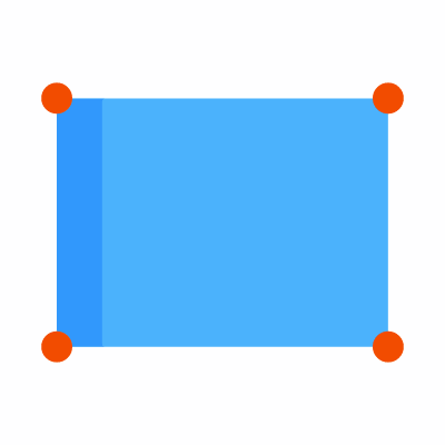 Rectangle, Animated Icon, Flat