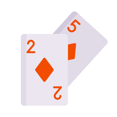 Cards, Animated Icon, Flat