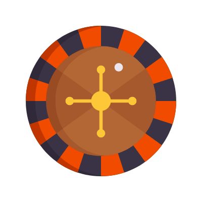 Roulette, Animated Icon, Flat