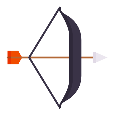 Archer, Animated Icon, Flat