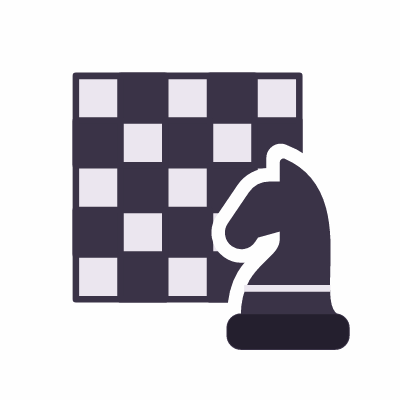 Chessboard, Animated Icon, Flat