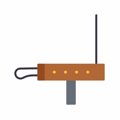 Theremin, Animated Icon, Flat