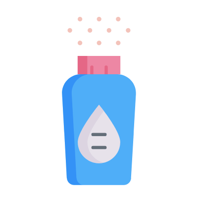 Powder, Animated Icon, Flat