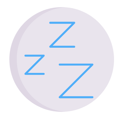 Sleep, Animated Icon, Flat