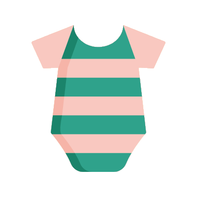 Baby Clothes, Animated Icon, Flat