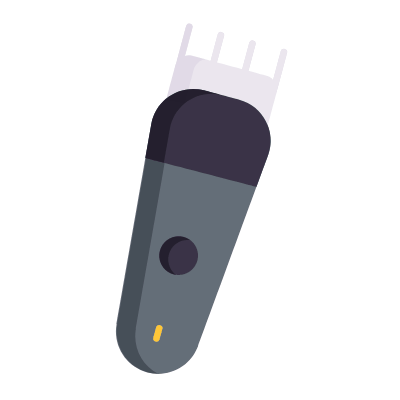 Beard trimmer, Animated Icon, Flat