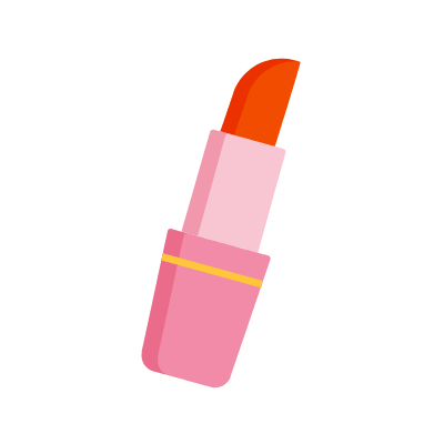 Lipstick, Animated Icon, Flat