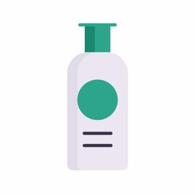 Shampoo, Animated Icon, Flat