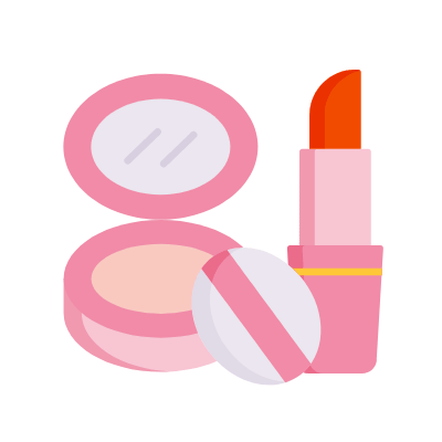 Makeup, Animated Icon, Flat