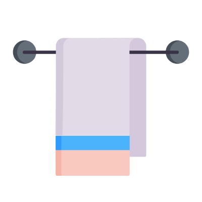 Towel, Animated Icon, Flat