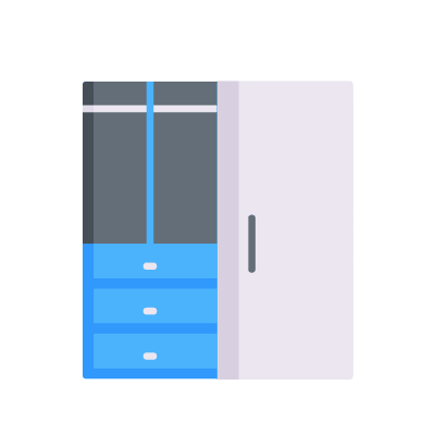 Closet, Animated Icon, Flat