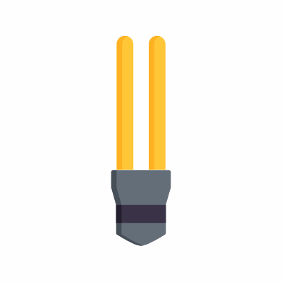 Light bulb, Animated Icon, Flat