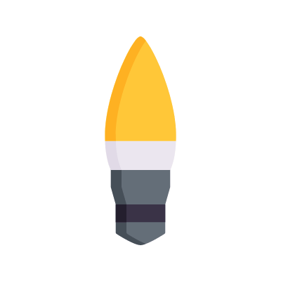 Light bulb 3, Animated Icon, Flat