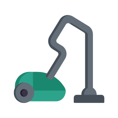 Vacuum cleaner, Animated Icon, Flat