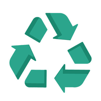 Recycling, Animated Icon, Flat