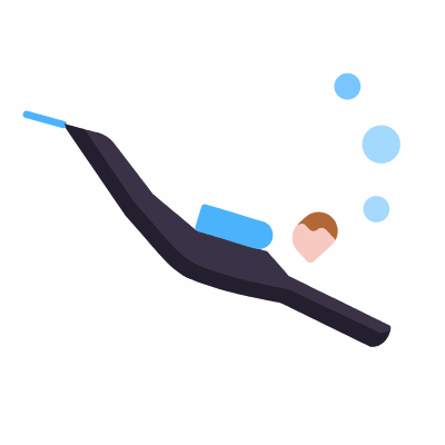 Scuba diving, Animated Icon, Flat