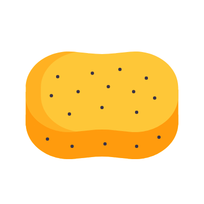 Sponge, Animated Icon, Flat