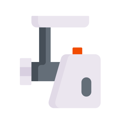 Meat grinder, Animated Icon, Flat