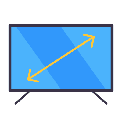 Tv screen, Animated Icon, Flat
