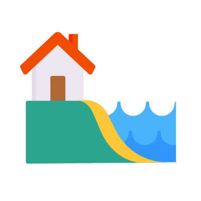 Coastal, Animated Icon, Flat