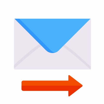 Mail notification, Animated Icon, Flat