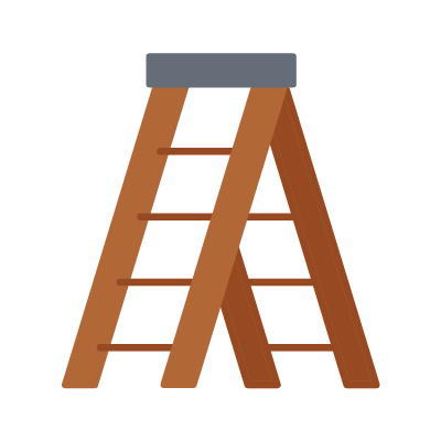 Ladder, Animated Icon, Flat