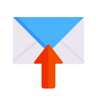 Mail notification, Animated Icon, Flat