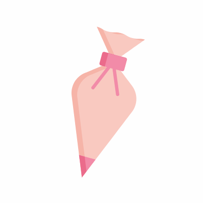 Pastry bag, Animated Icon, Flat