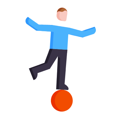 Balance, Animated Icon, Flat