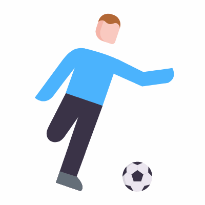Soccer, Animated Icon, Flat