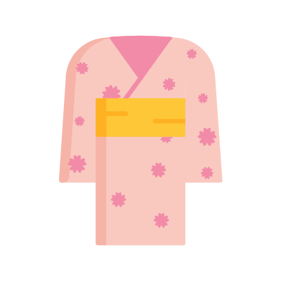 Kimono, Animated Icon, Flat